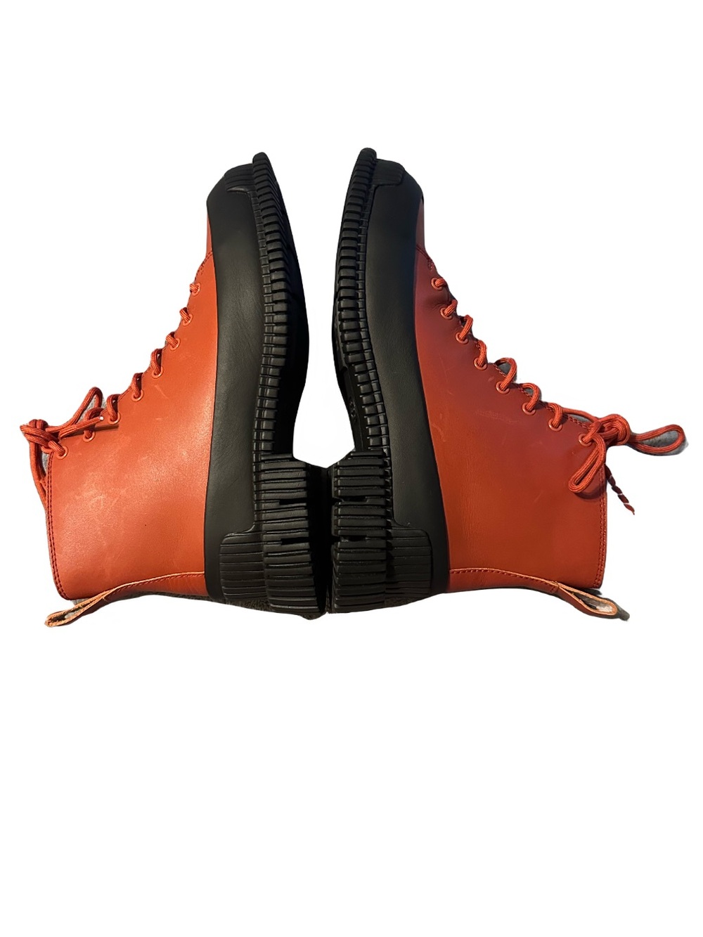 Camper Pix Lace-Up Boot Rust Leather 
Lug Sole - Picture 2 of 7